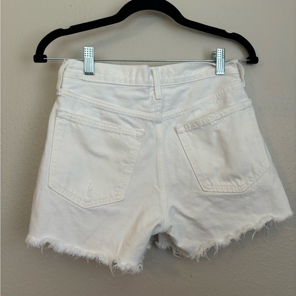 Abercrombie & Fitch boyfriend Mid Rise white shorts 25 - Picture 5 of 5